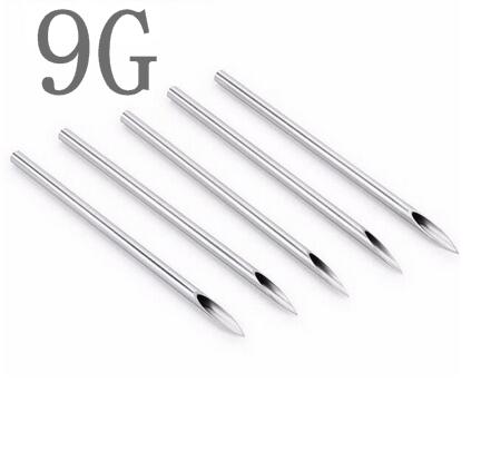 100PC 9G Piercing Needles 9G Sterile Disposable Body Piercing Needles 9G For Ear Nose Navel Nipple Free Shipping