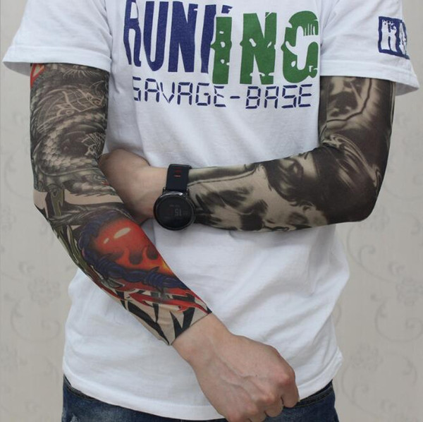 1000pcs Tattoo Sleeves Mixed styles Arm Wearmers Cycling Protective Cool Anti UV Arm Stockings Tattoo Wears Fishing Driving Sleeves