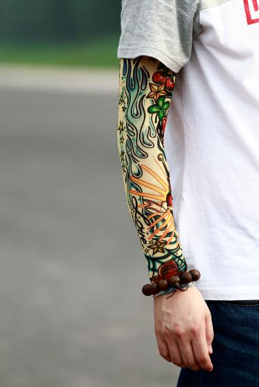 Fancy Tattoo Stripe Sleeves Arm Dress Sleeve Tattoo for men or women Design KTV nightclub cool tattoos