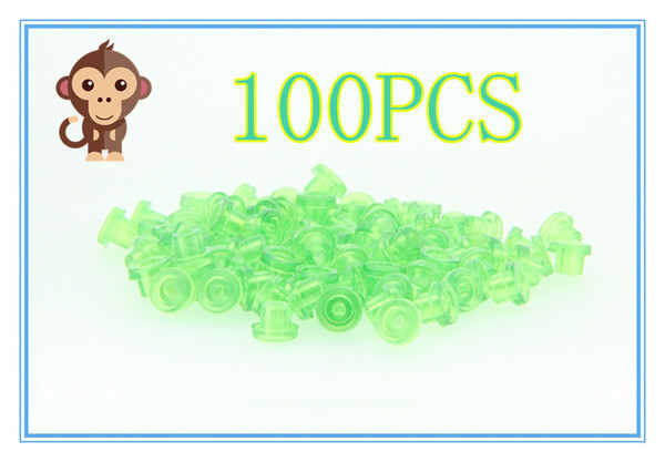 100PCS Soft Green Color T Type Tattoo Needle Pad Tattoo Grommet For Needle Machine Supply Free Shipping