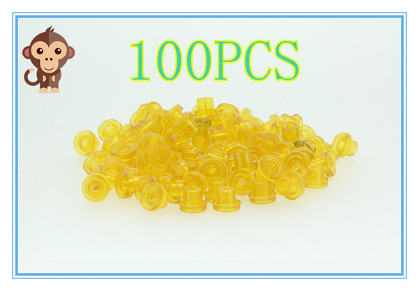 100PCS Soft Yellow Color T Type Tattoo Needle Pad Grommet For Needle Machine Supply Free Shipping