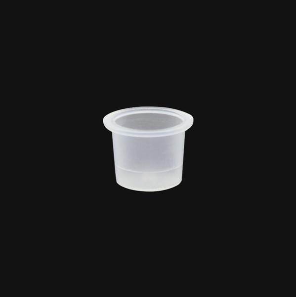 500Pcs PVC White Tattoo Pigment Ink Cup Holder Cap for Permanent Makeup Ink Tattoo Tool Medium Size