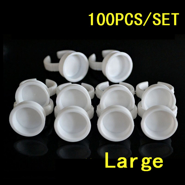 100pcs/lot Disposable tattoo large ink cup plastic tattoo ink cup permanent makeup eyebrow lips pigmet