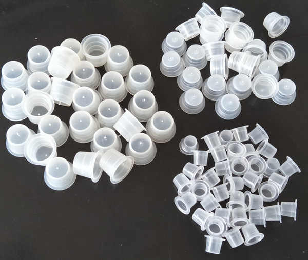 Tattoo Ink Caps Retail New Arrival Tattoo Supply 600 NEW Plastic Tattoo Ink Cups /ink caps Supplies 300S+200M+100L