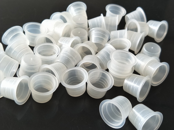 New 500Pcs Large Size Tattoo Ink Cups Caps Supply Professional Permanent Tattoo Accessory for Tattoo Machine Plastic New 1000Pcs/lot