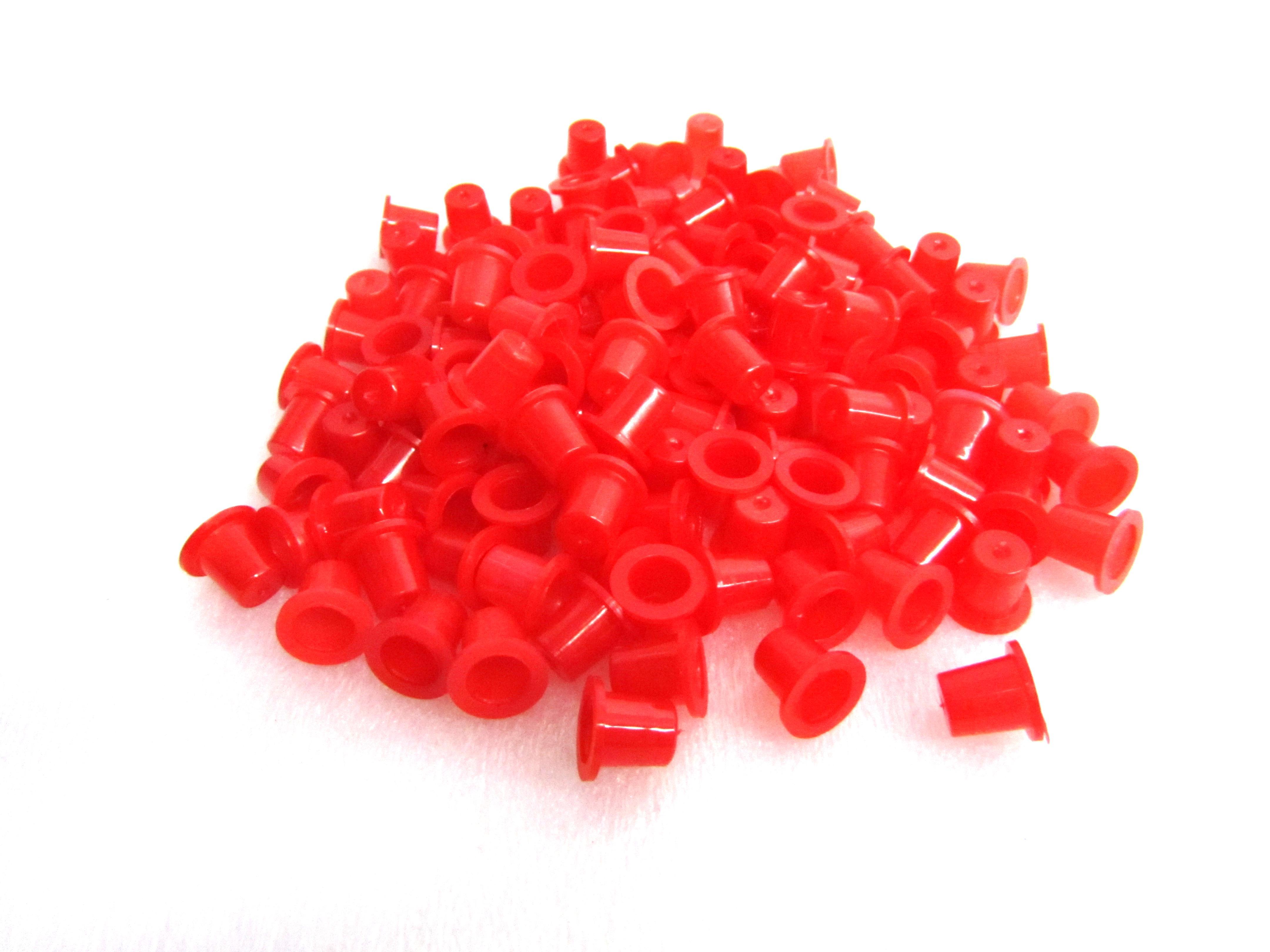 Lot of 1000 TATTOO INK CUPS CAPS #9 - 1000 pcs - 9MM tattoo machine gun supplies kit