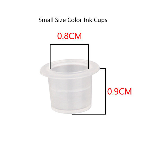 Hot Sale Disposable Assorted Sizes Tattoo Ink Holder 100pcs/Bag Tattoo Pigment Ink Cups with Factory Price Free Shipping