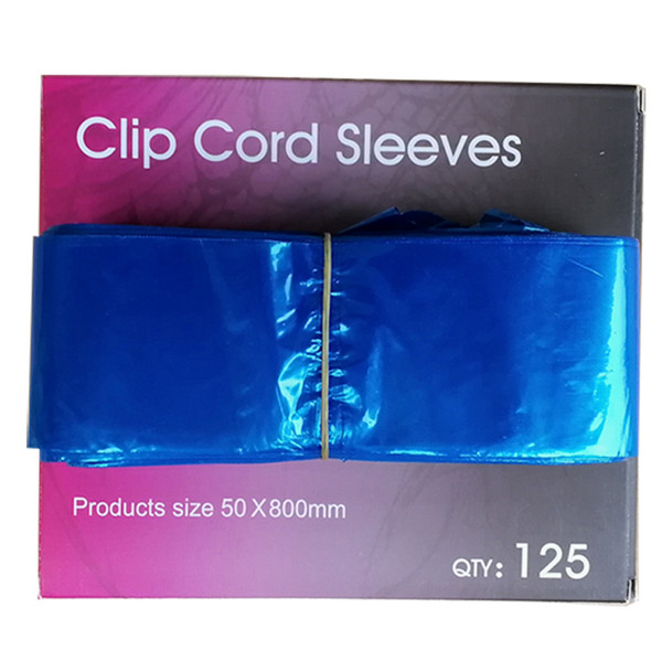 Blue Tattoo Clipcord Sleeves Disposable Plastic Clipcord Cover Brand New Supplies For Professional Studio As Well As artists