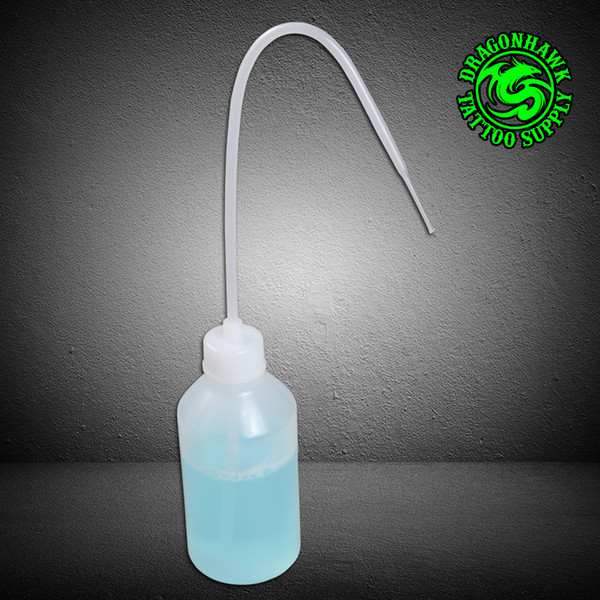 Tattoo Cleaning Supplies Long Curved Neck Bottle Green Soap Dilution Bottle 300ml WS229