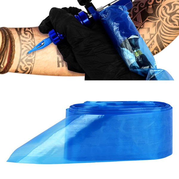 100Pcs/pack Blue Tattoo Clip Cord Sleeves Bags Supply Disposable Covers Bags for Tattoo Machine Professional Tattoo Accessory