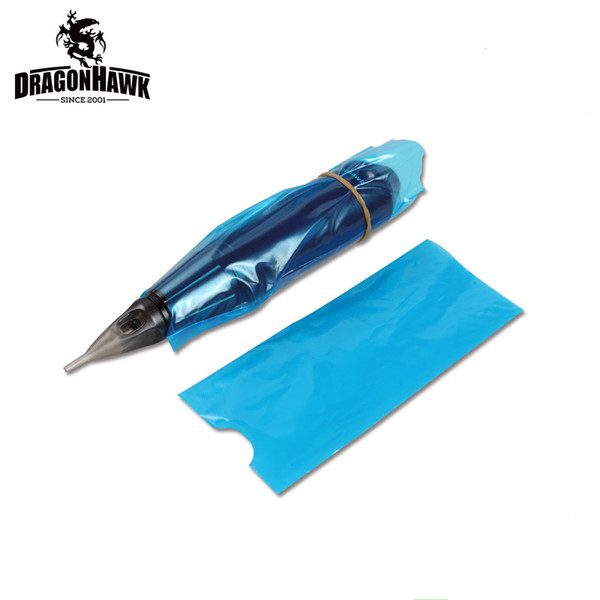 Tattoo Pen Cover Blue Plastic Cover Pen Protector Tattoo Supply 200pcs/box