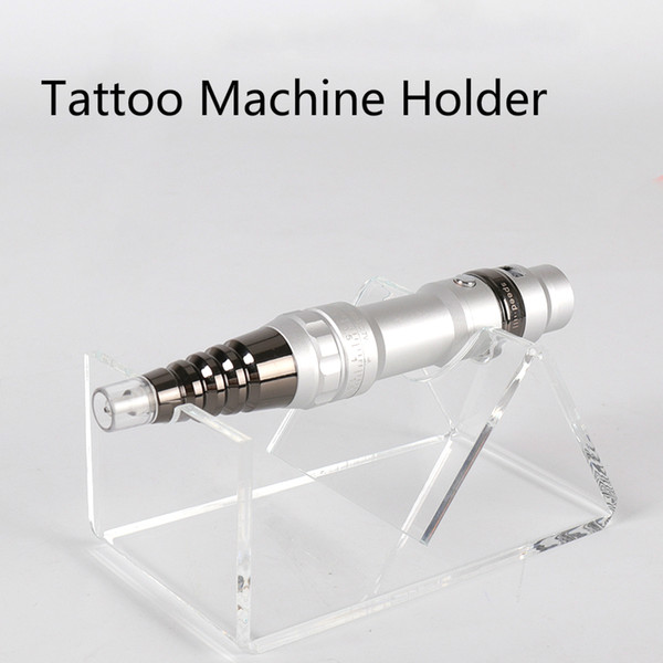 High Quality Eyebrow Lip Tattoo Machine Holder Stand Transparent Acrylic Tattoo Gun Supply Stand Tattoo Accessory for Tattooist