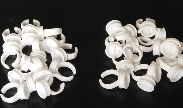 500pcs Of Permanent Makeup Ring Ink Holders/Caps White Color Two Types Eyebrow Permanent Makeup RING Holders