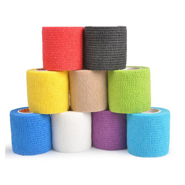 5cmx4.5m Disposable Self Adhesive Elastic Bandage For Tattoo Pen Tattoo Grip Wrap For Body Joint Finger Elbow Protection