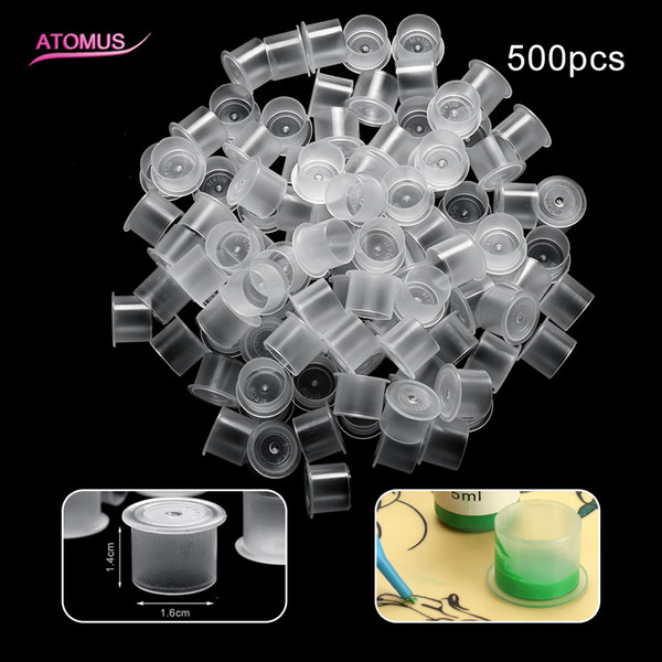 500pcs Profession Colors Cup Large Size Tattoo Ink Cups Caps Supply Professional Permanent Tattooing Accessory For Tattoo Machine Plastic