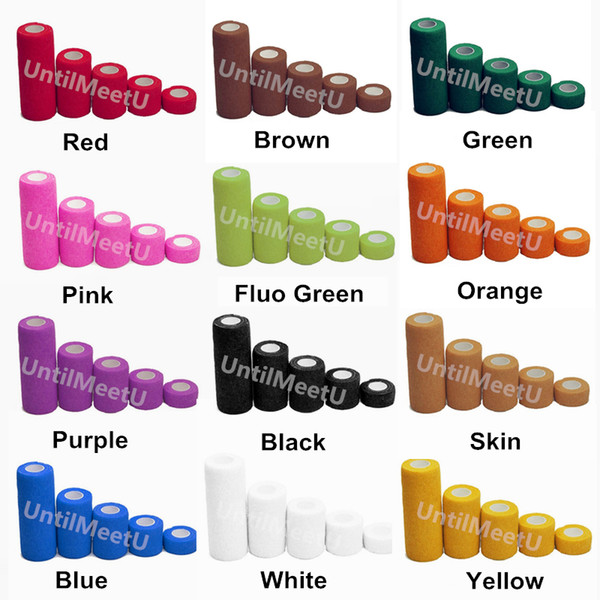 50mm Tattoo Grip Tape Covers Self Adhesive Elastic Flexible Nonwoven Cohesive Wrap Nail Sport Protection Bandages Tattoo Accesories 12 Rolls