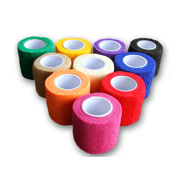 Tattoo Supply Tools 6Pcs/Lot Disposable Cohesive Tattoo Grip Cover Wrap Self Grip Roll Elastic Bandage Handle Grip Tube