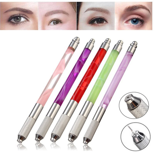 3D Eyebrow Manual Tattoo Pen Machine Fog Microblading Embroidery Pen For Permanent Beauty Makeup Lip Eyebrow Tebori Munsu