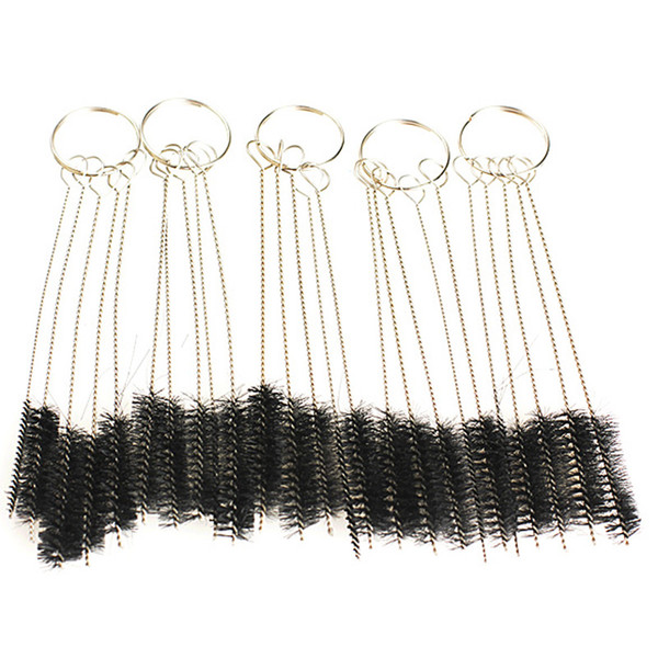 Wholesale-15pcs Tattoo Brush Cleaning Kit for Tip Grip Tube Machine Airbrush Piercing Cleaning Tool Tattoo Body Art Accessoires