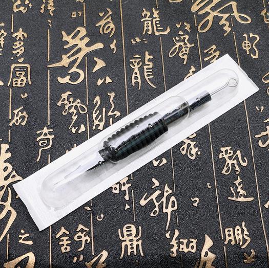 New Tattoo Grips With Pins Black Silica gel Disposable Disposable Hand Stitches With Handles Medical Stainless Steel Wholesale