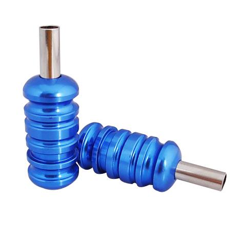 Wholesale-Free Shipping New 22mm Tattoo Aluminum 1 pcs Blue Alloy Machine Grips Tubes Tips Tools Kit