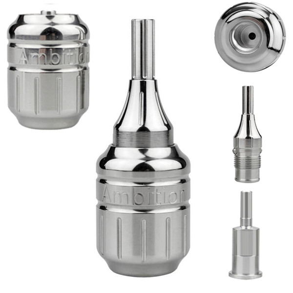 Brand New Adjustable 32mm Stainless Steel Tattoo Grip Compatible With All Standard Needle Cartridge And Rotary Machines