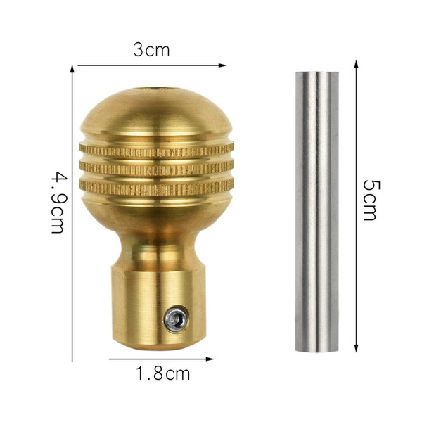 30mm Self-Lock Tattoo Grip Professional Copper Knurled Twist Self-locking Tattoo Grip Auto Lock Handle for Tattoo Gun