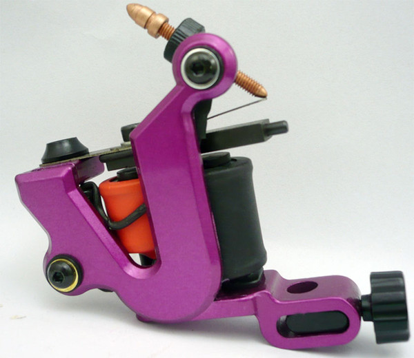 Wholesale-1 Pc Professional Pemanent Hot Sale High Quality Pink Tattoo Machine