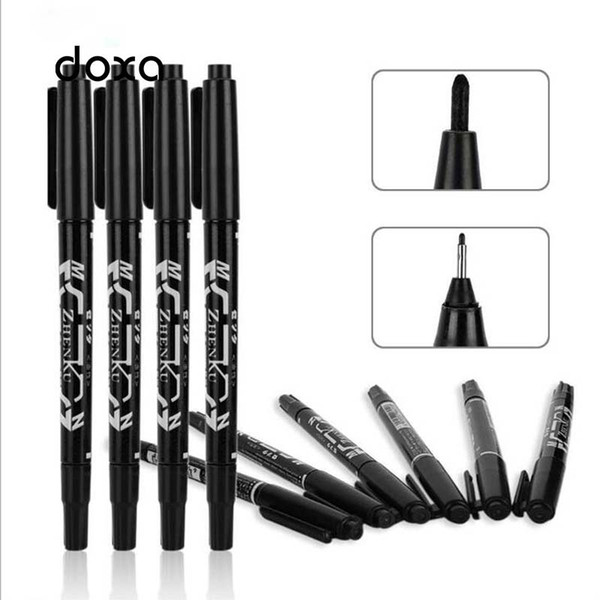 Tattoo eyebrow tattoo oily pen ink marker pen drawing double-head oily 10/box