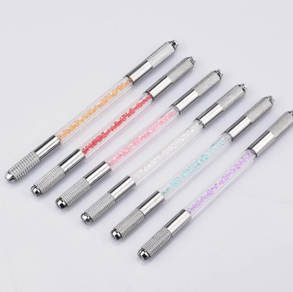 100Pcs Liner Crystal Microblading Pen Kit Caneta Tebori Perfect Wires Microblading Classic Manual Eyebrow Tattoo Machine Gun