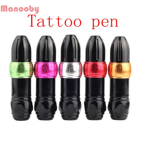 Manooby Hot Sale Tattoo Permanent Makeup Pen Machine Eyebrow Makeup Eyebrow Lip Tattoo Machine Swiss Motor Pen Aluminum Alloy