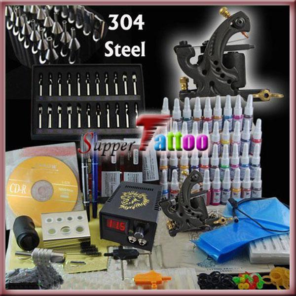 Tattoo Kit 1 Top Machine Gun Power Needle 40 Ink Beginner / Starter Tattoo Use