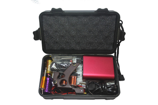 Wholesale-Tattoo Kit Professional with Best Quality Permanent Makeup Machine For Tattoo Equipment Cheap Red Tattoo Machines