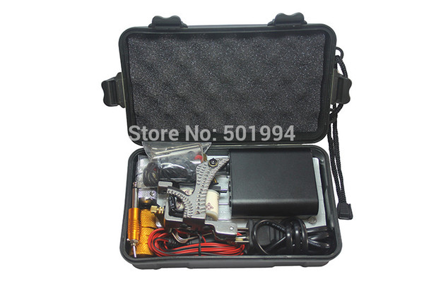 Wholesale-Tattoo Kit Professional with Best Quality Permanent Makeup Machine For Tattoo Equipment Cheap Black Tattoo Machines Kit Piercing