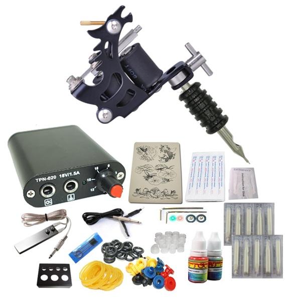 Shark Complete Tattoo Starter Kit 1 Machines Gun Power Supply