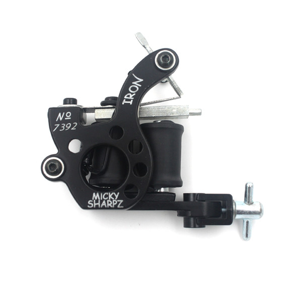 Wholesale- High Quality Coil Tattoo Machine 10 Warp Coil Light Weight Tattoo Guns For Shader&Liner Free Shipping 1 pcs/lot