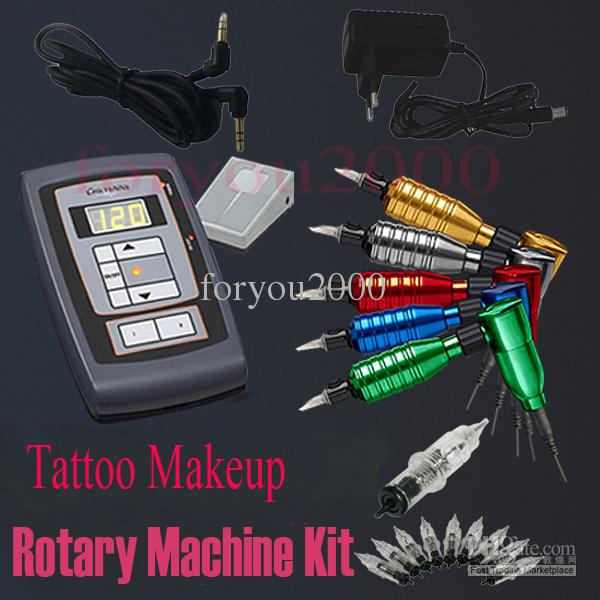 Permanent Tattoo Makeup Rotary Machine Kits 20 Needles Assorted Tattoos Supply