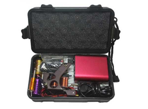 Wholesale-Beginner tattoo starter kits 2014 Kit Tattoo Complete Machine with Best Quality Permanent Makeup Machine For Tattoo Equipment