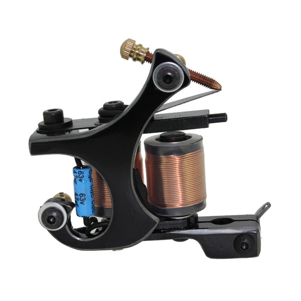 Wholesale-Free Shipping! Hot Professional Handmade Tattoo Machine Retail or Wholesale 10 Wrap Coils Machine 1100260