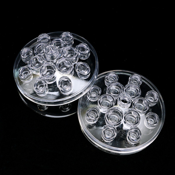 1Pcs Acrylic Tattoo Ink Cup Holder Kits Clear Round Pigment Stand For Permanent Makeup Accessories Supplies IA317