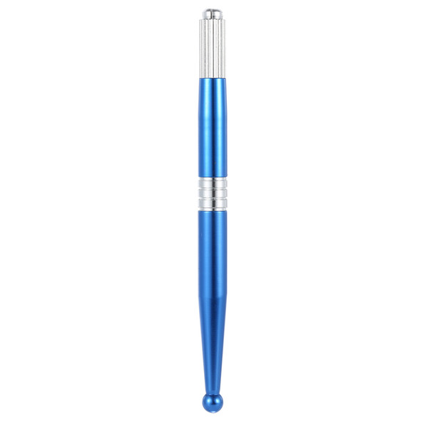 Wholesale- Manual Eyebrow Tattoo Pen Professional Embroidered Eyebrow Tattooing Pencil Pen Microblading Application Permanent Makeup Blue