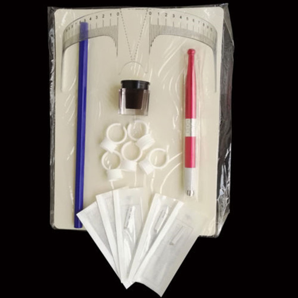 Microblading Permanent Makeup Eyebrow Disposable Tattoo Needle Manual Pen Pigment Ink Set Kit Training For learner user