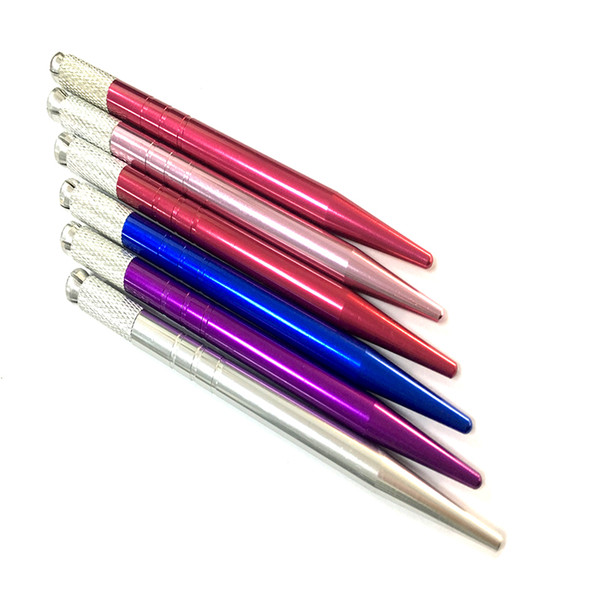 Semi Permanent Makeup Microblading Needle Tattoo Pen Embroidery Tattoo Handmake Pen For FLex Round Blades 10pcs