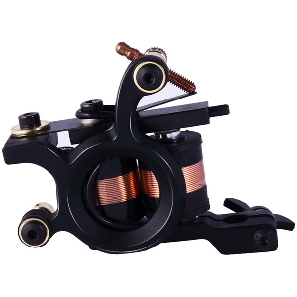 High Quality Coil Tattoo Machine 10 Warp Coil Light Weight Tattoo Guns For Shader&Liner Free Shipping 1 pcs/lot