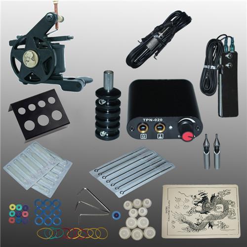 New Arrival 1 Set Tattoo Kit Power Supply Gun Complete Set Equipment Machine Wholesale 1110401kitA