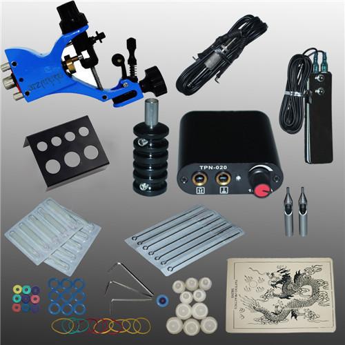 Wholesale New Arrival Beginer 1 set Tattoo Kit Power Supply Gun Complete Set Equipment Machine For Body&Art