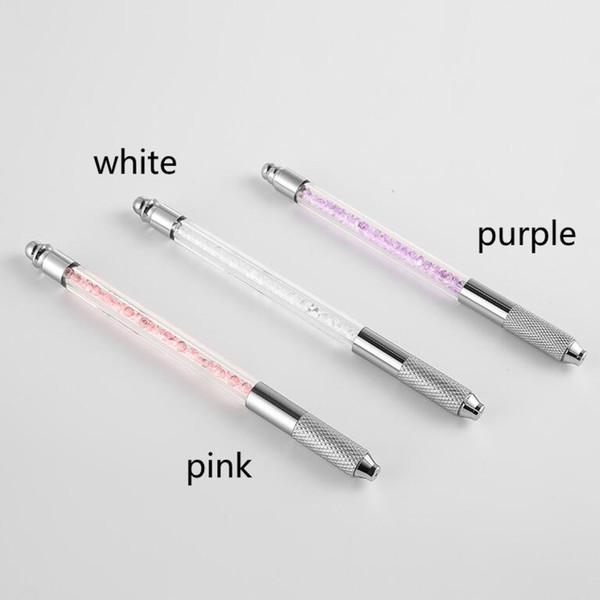 Wholesale- 5 pcs Munsu manual pen permanent fog eyebrow crystal pen circular needle hit the fog Pin