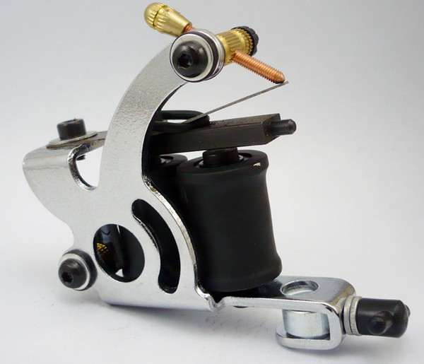 Chrome Tattoo Machine For Beginner Tattoo Apprentice Machine 10 Warps Coil Guns For Liner and Shader Free Shipping TM-367