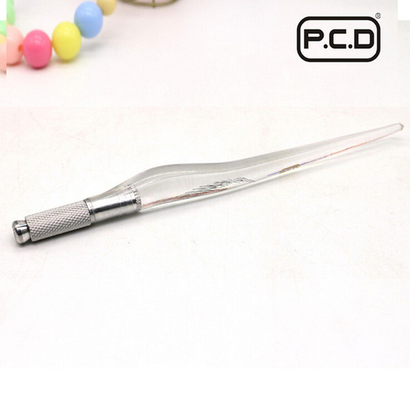 Wholesale- 3D Tebori Pen Microblading Pen Tattoo Machine For Permanent Makeup Eyebrow Tattoo Manual Blade Holder + 10pcs 12 needles