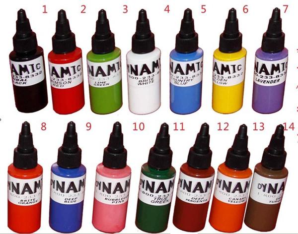 newest Tattoo ink kit 14 colors C132 tattoo pigment paint set 30ML/bottle 1OZ free shipping